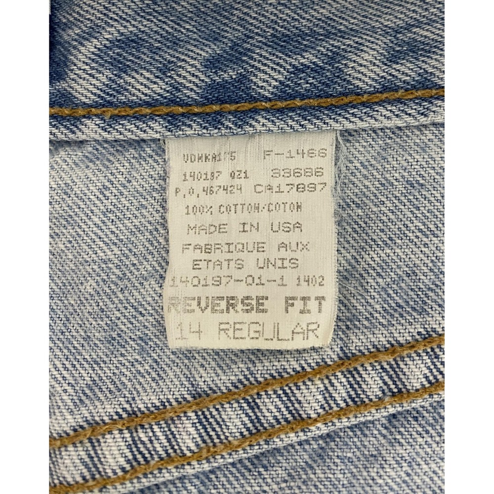 Vintage GAP Jeans Womens 14 Regular Reverse Fit Tapered High Waist USA 90s Baggy - Picture 5 of 9
